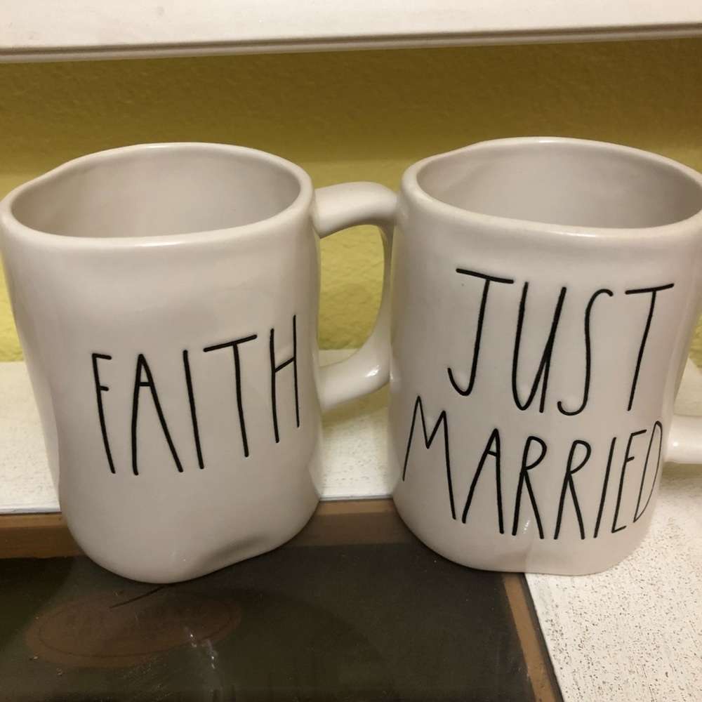 Rae Dunn just married & faith mug